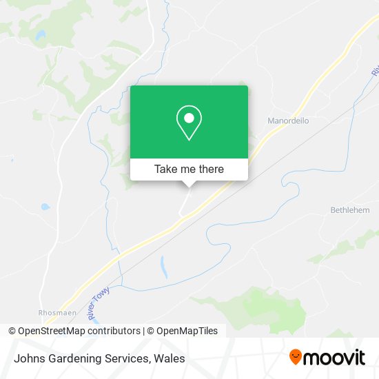 Johns Gardening Services map