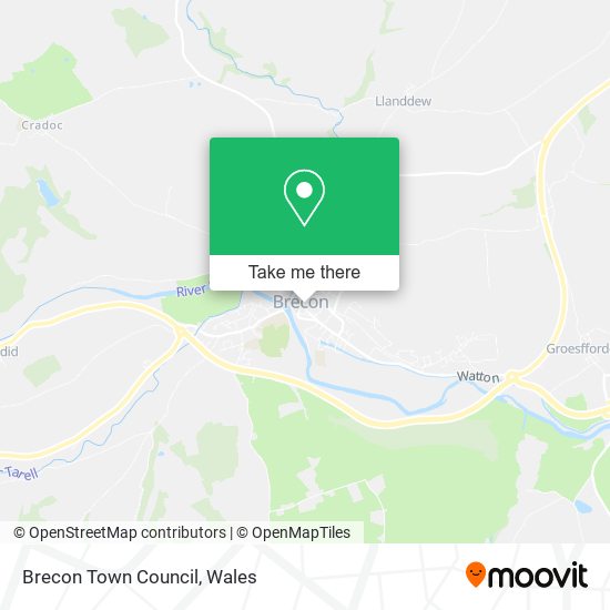Brecon Town Council map