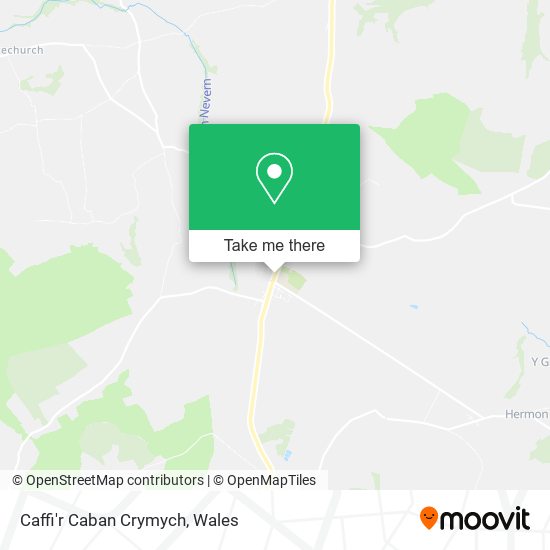 Caffi'r Caban Crymych map