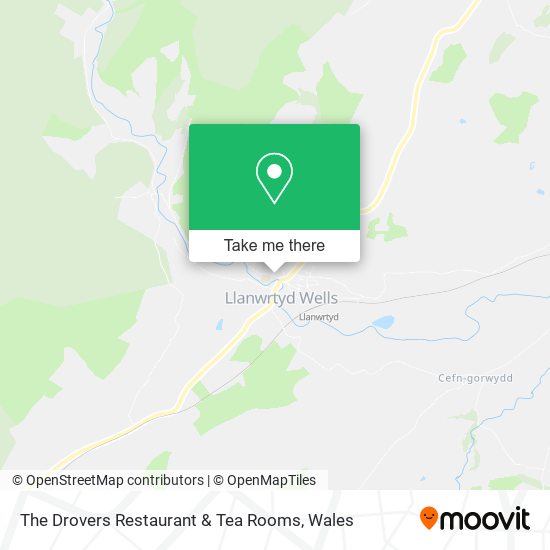 The Drovers Restaurant & Tea Rooms map
