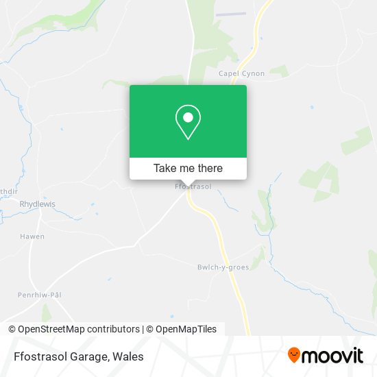 Ffostrasol Garage map