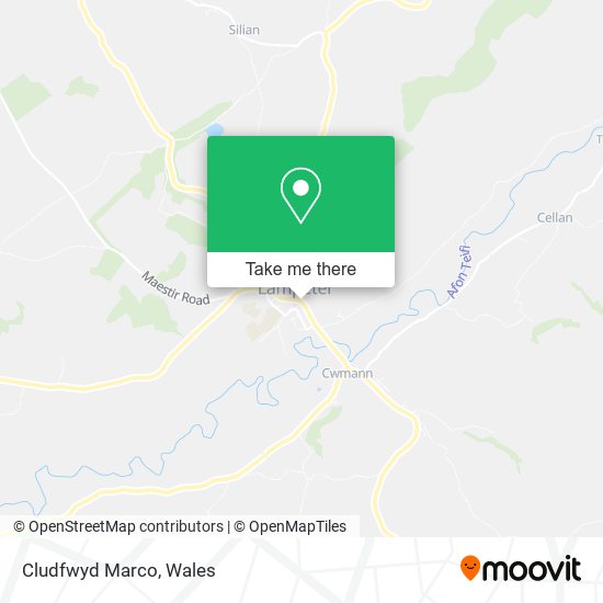 Cludfwyd Marco map