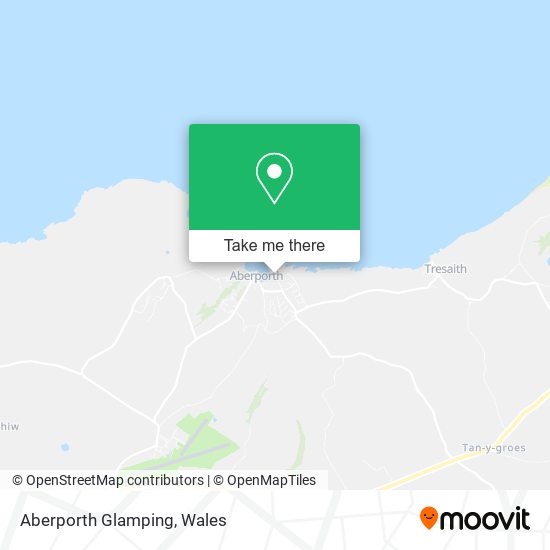 Aberporth Glamping map