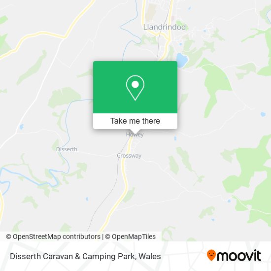 Disserth Caravan & Camping Park map