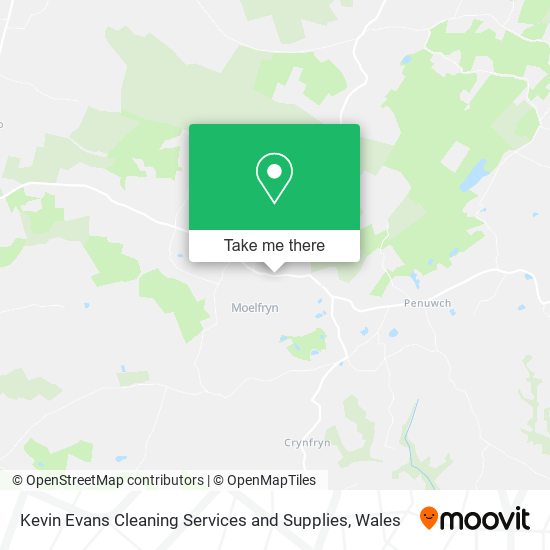 Kevin Evans Cleaning Services and Supplies map