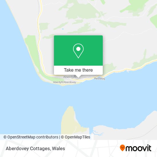 Aberdovey Cottages map