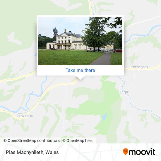 Plas Machynlleth map