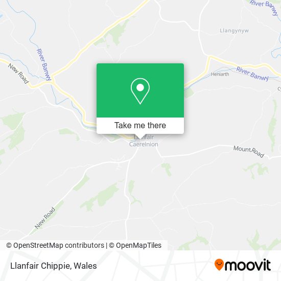 Llanfair Chippie map