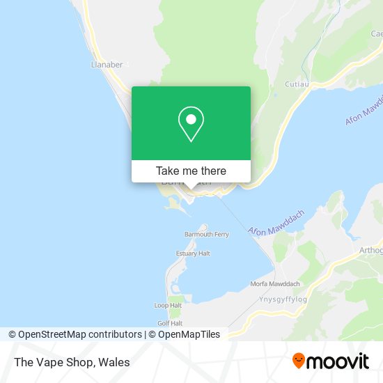 The Vape Shop map