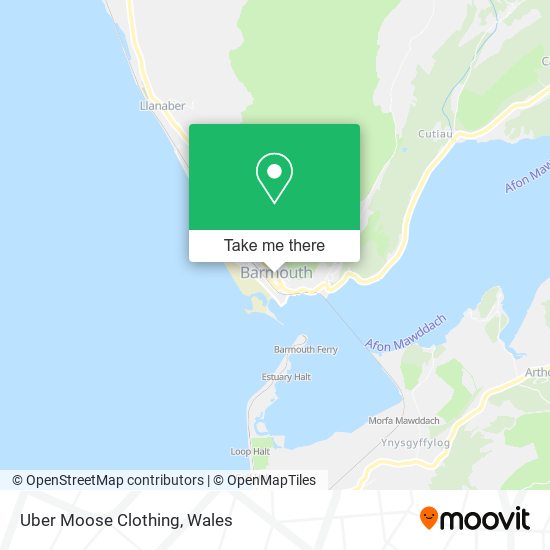 Uber Moose Clothing map