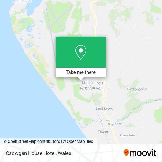 Cadwgan House Hotel map