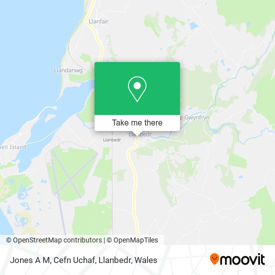 Jones A M, Cefn Uchaf, Llanbedr map