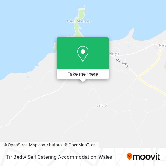 Tir Bedw Self Catering Accommodation map