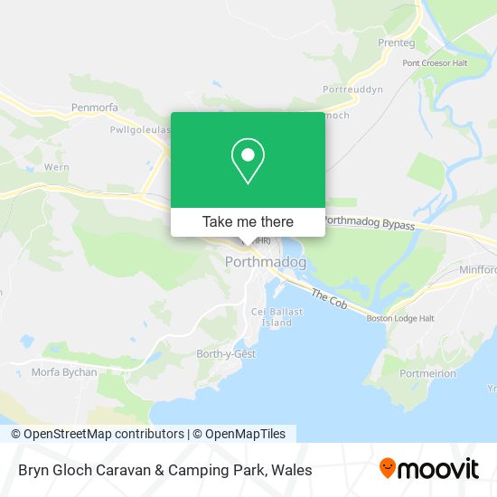 Bryn Gloch Caravan & Camping Park map