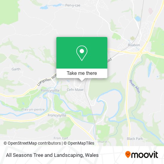 All Seasons Tree and Landscaping map
