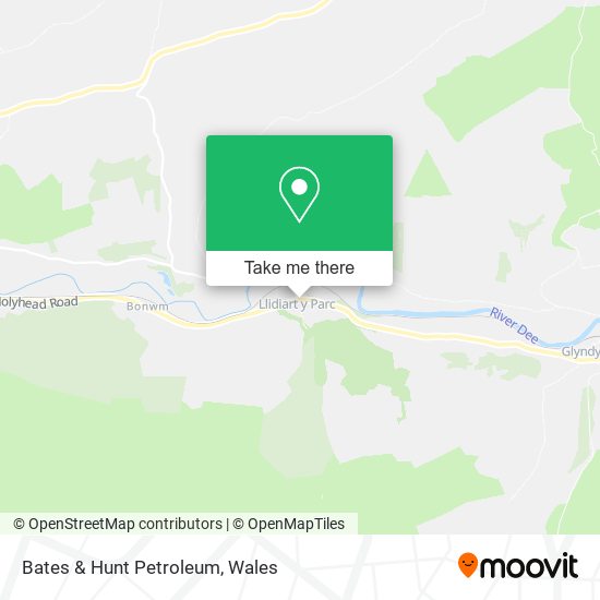 Bates & Hunt Petroleum map