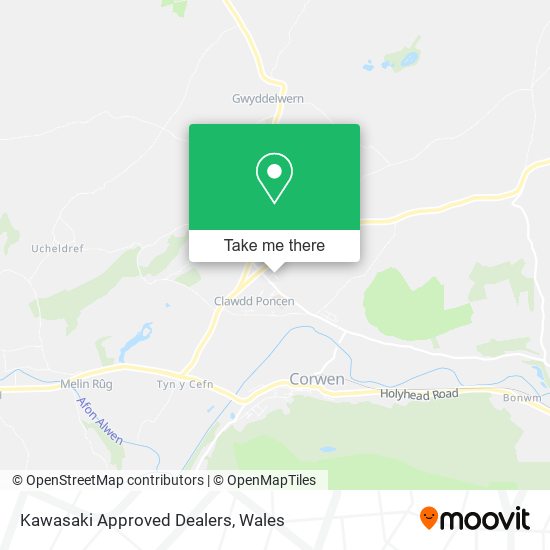 Kawasaki Approved Dealers map