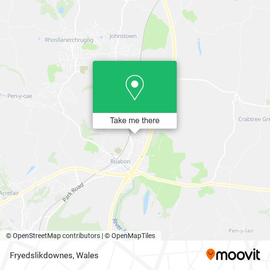 Fryedslikdownes map
