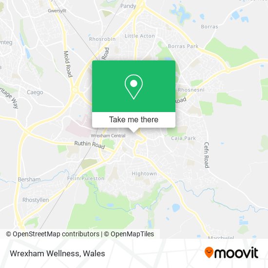 Wrexham Wellness map
