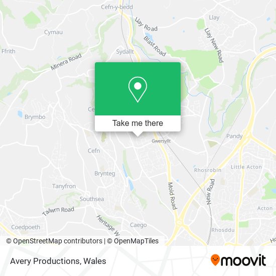 Avery Productions map