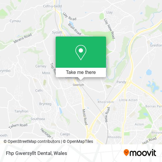 Fhp Gwersyllt Dental map