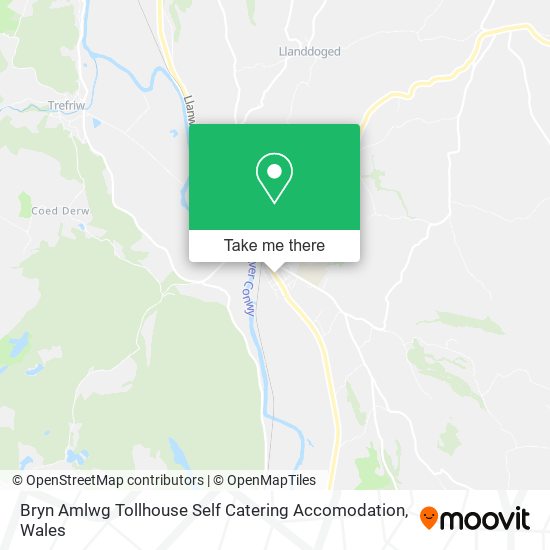 Bryn Amlwg Tollhouse Self Catering Accomodation map