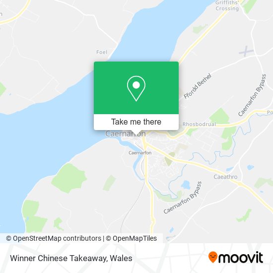 Winner Chinese Takeaway map