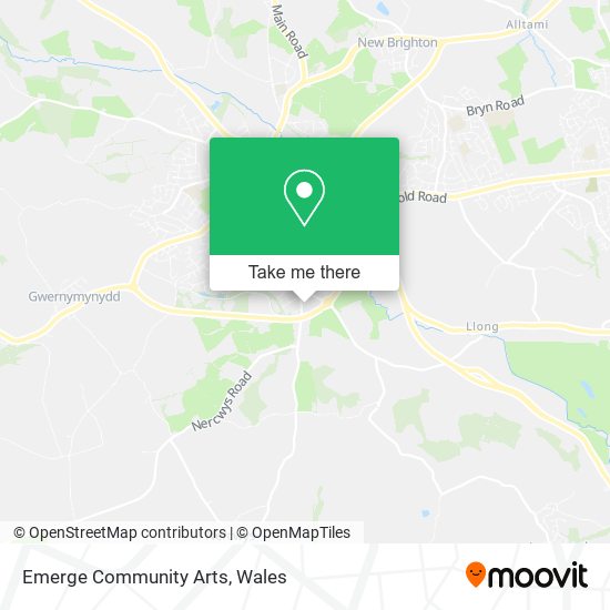 Emerge Community Arts map