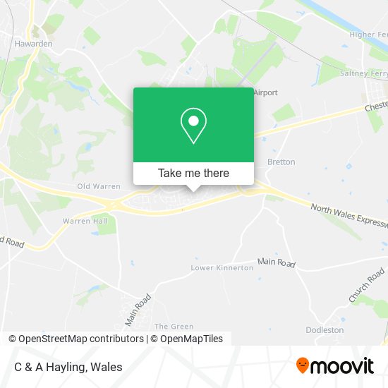 C & A Hayling map