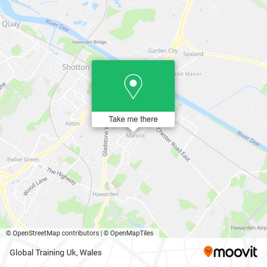 Global Training Uk map