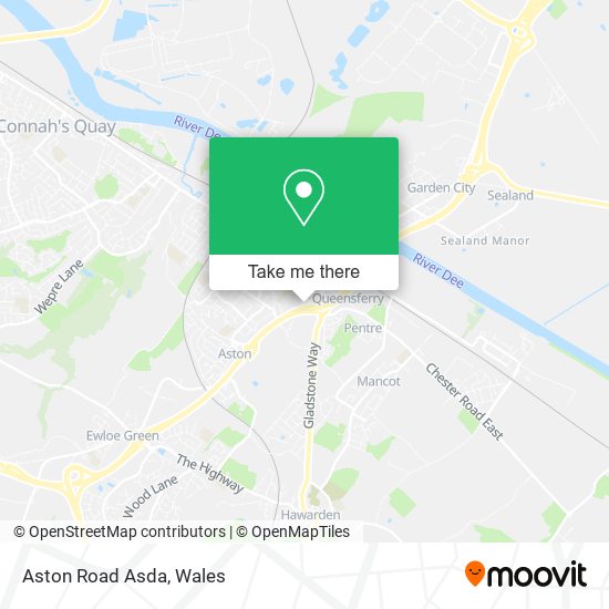 Aston Road Asda map