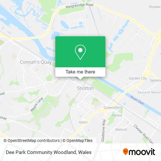 Dee Park Community Woodland map