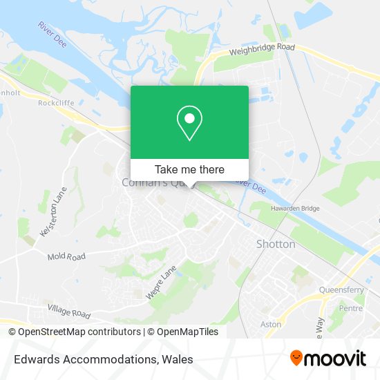 Edwards Accommodations map