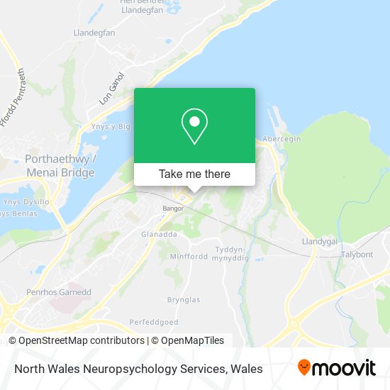 North Wales Neuropsychology Services map