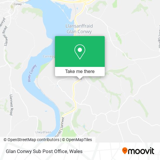 Glan Conwy Sub Post Office map