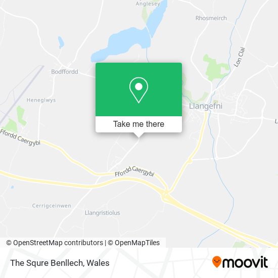 The Squre Benllech map