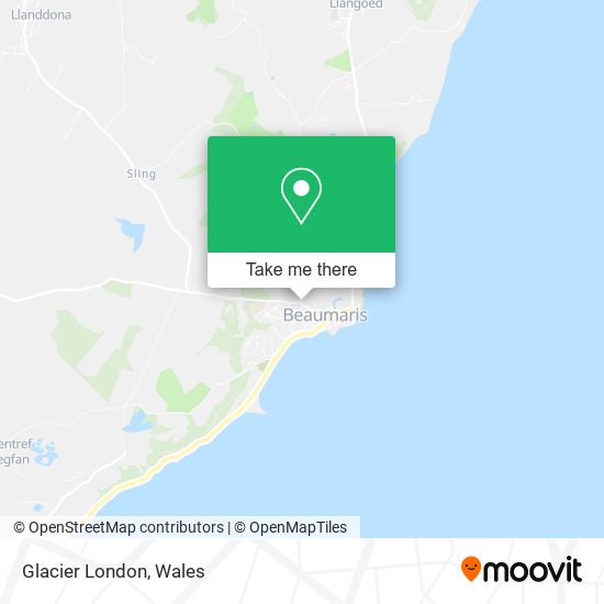 Glacier London map