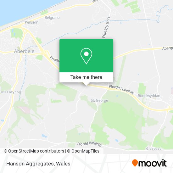 Hanson Aggregates map