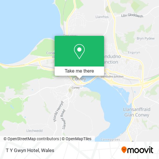 T Y Gwyn Hotel map