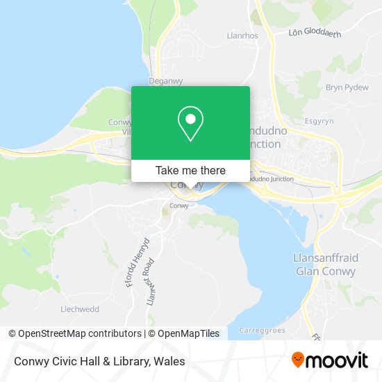 Conwy Civic Hall & Library map