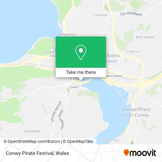 Conwy Pirate Festival map