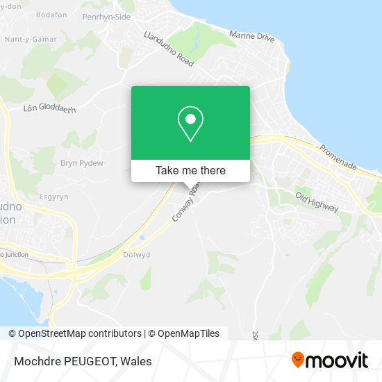 Mochdre PEUGEOT map