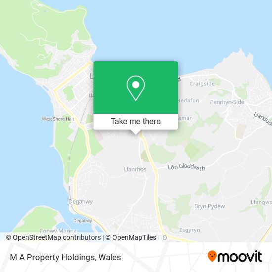 M A Property Holdings map