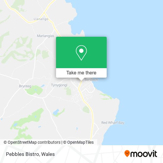 Pebbles Bistro map
