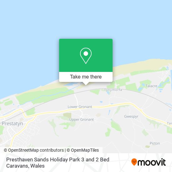 Presthaven Sands Holiday Park 3 and 2 Bed Caravans map