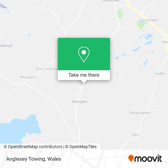 Anglesey Towing map