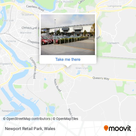 Newport Retail Park map