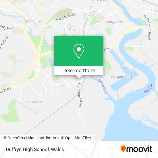 Duffryn High School map
