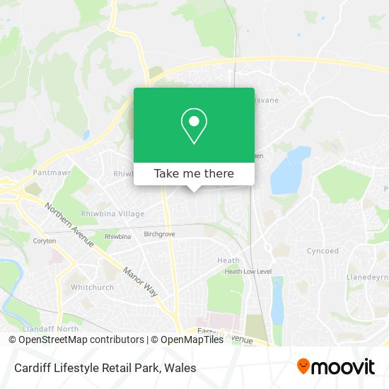 Cardiff Lifestyle Retail Park map