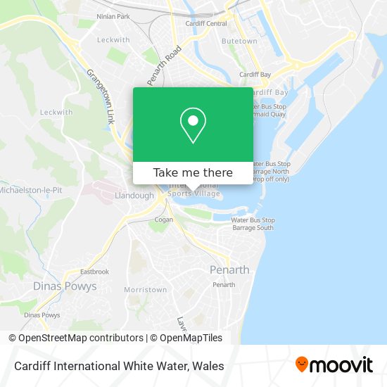 Cardiff International White Water map